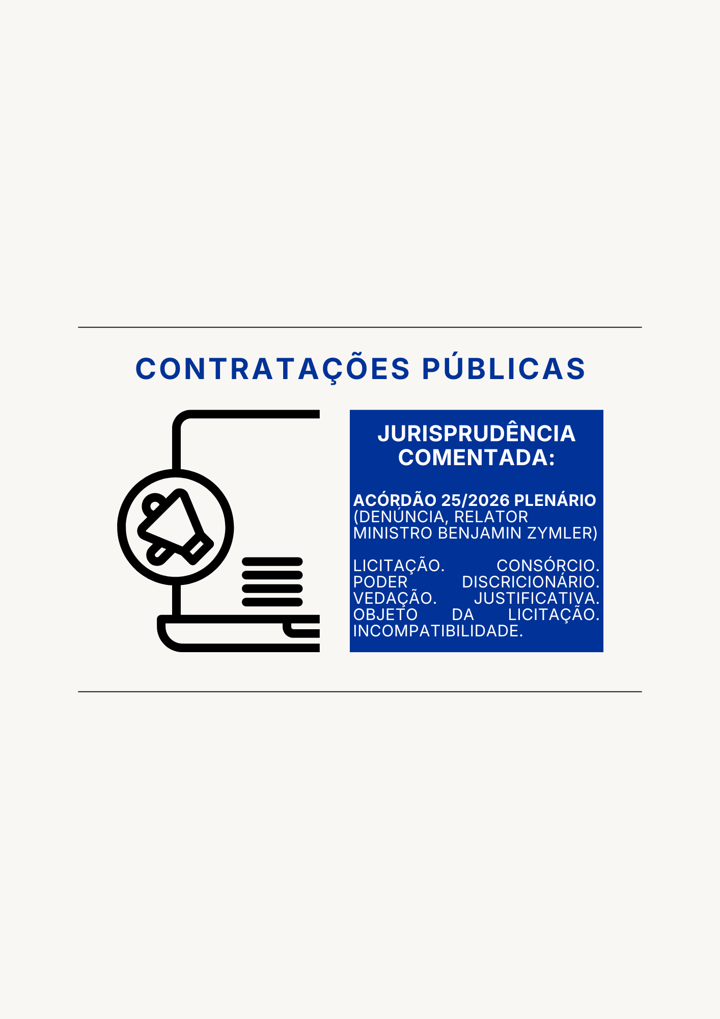 participação de consórcios em processos licitatórios e o princípio da motivação – jurisprudência comentada